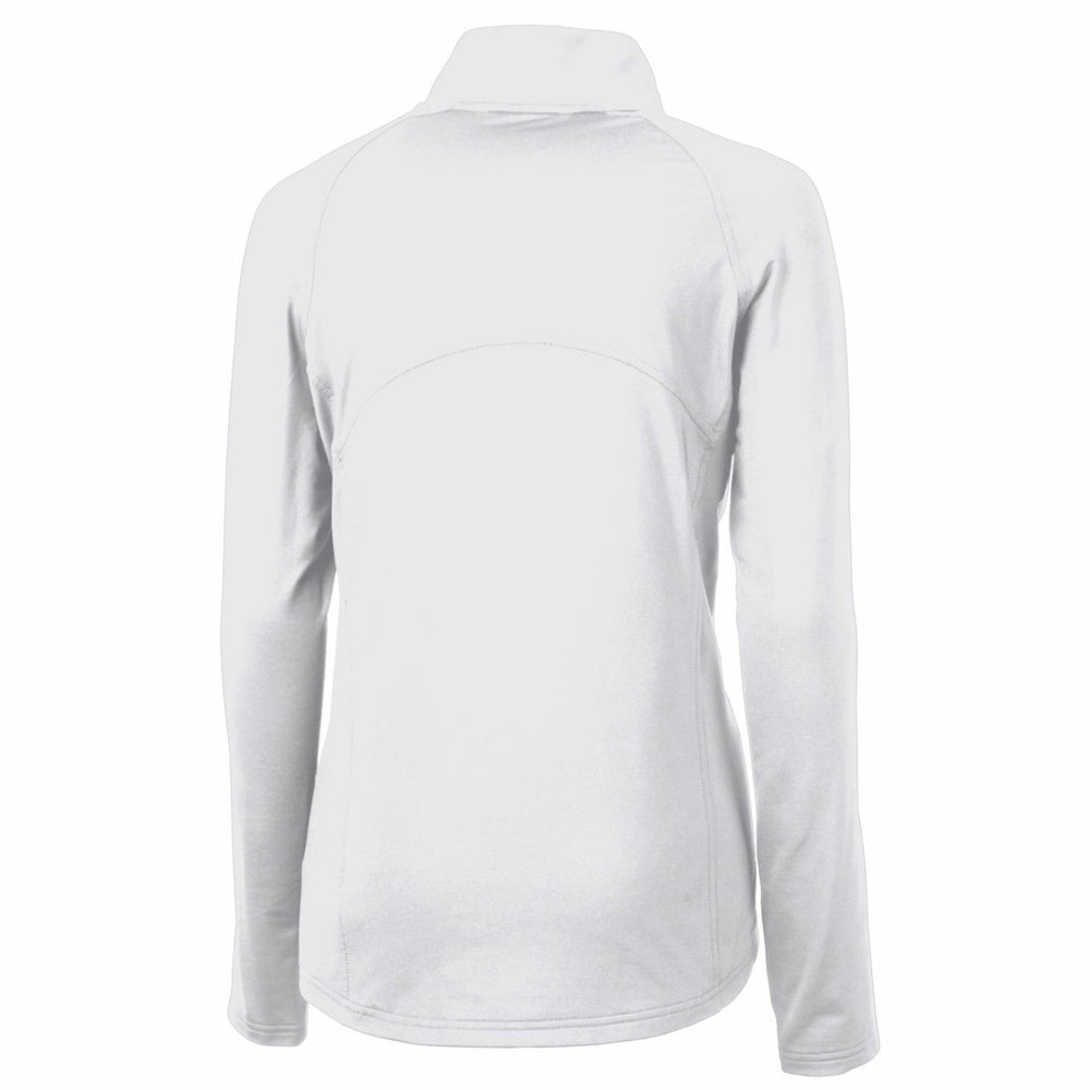 Cutter & Buck Women's Throwback Logo Adapt Eco Knit Stretch Recycled Half-Zip Pullover Top - Detroit Lions Pullover