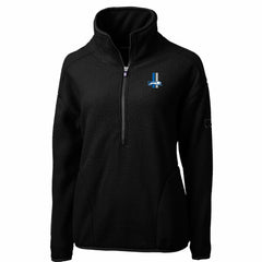 Cutter & Buck Women's Throwback Logo Cascade Eco Sherpa Fleece Half-Zip Pullover Jacket - Detroit Lions Pullover
