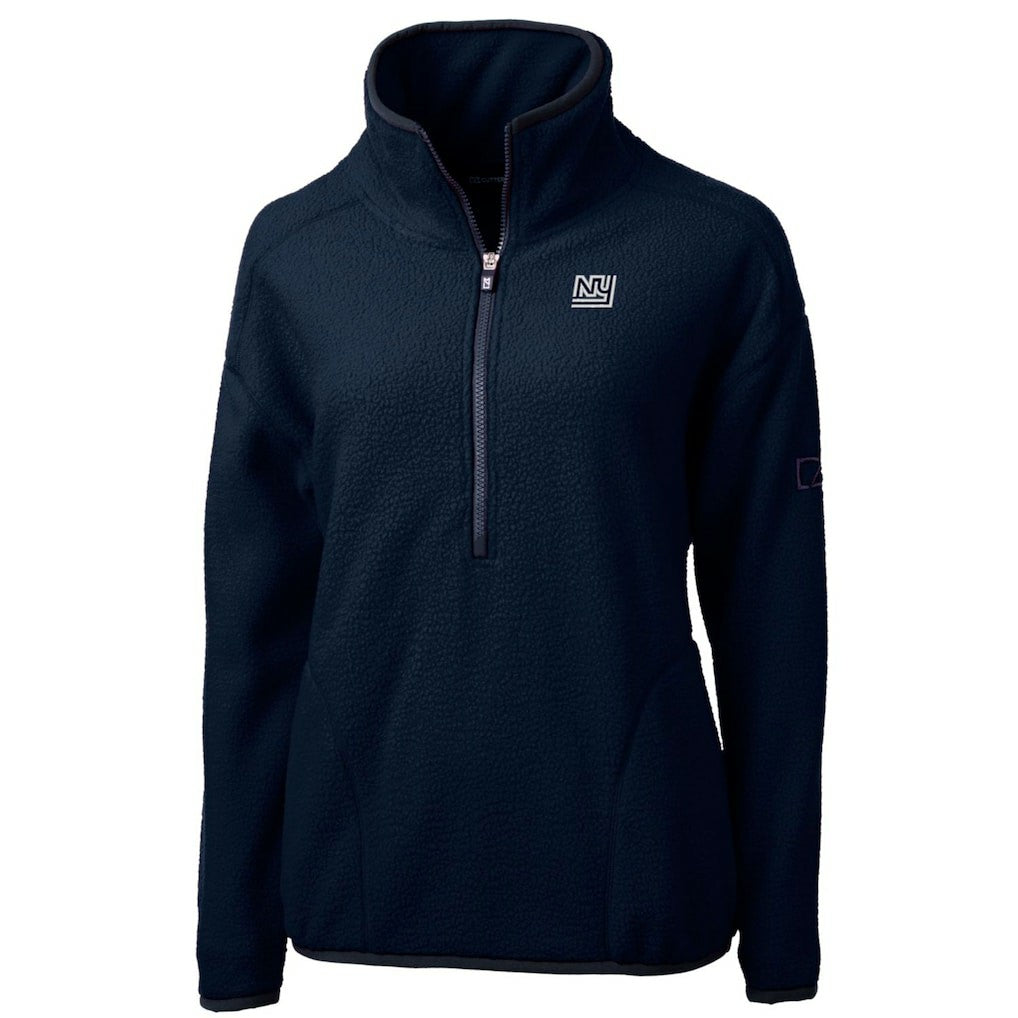 Cutter & Buck Women's Throwback Logo Cascade Eco Sherpa Fleece Half-Zip Pullover Jacket - New York Giants Pullover