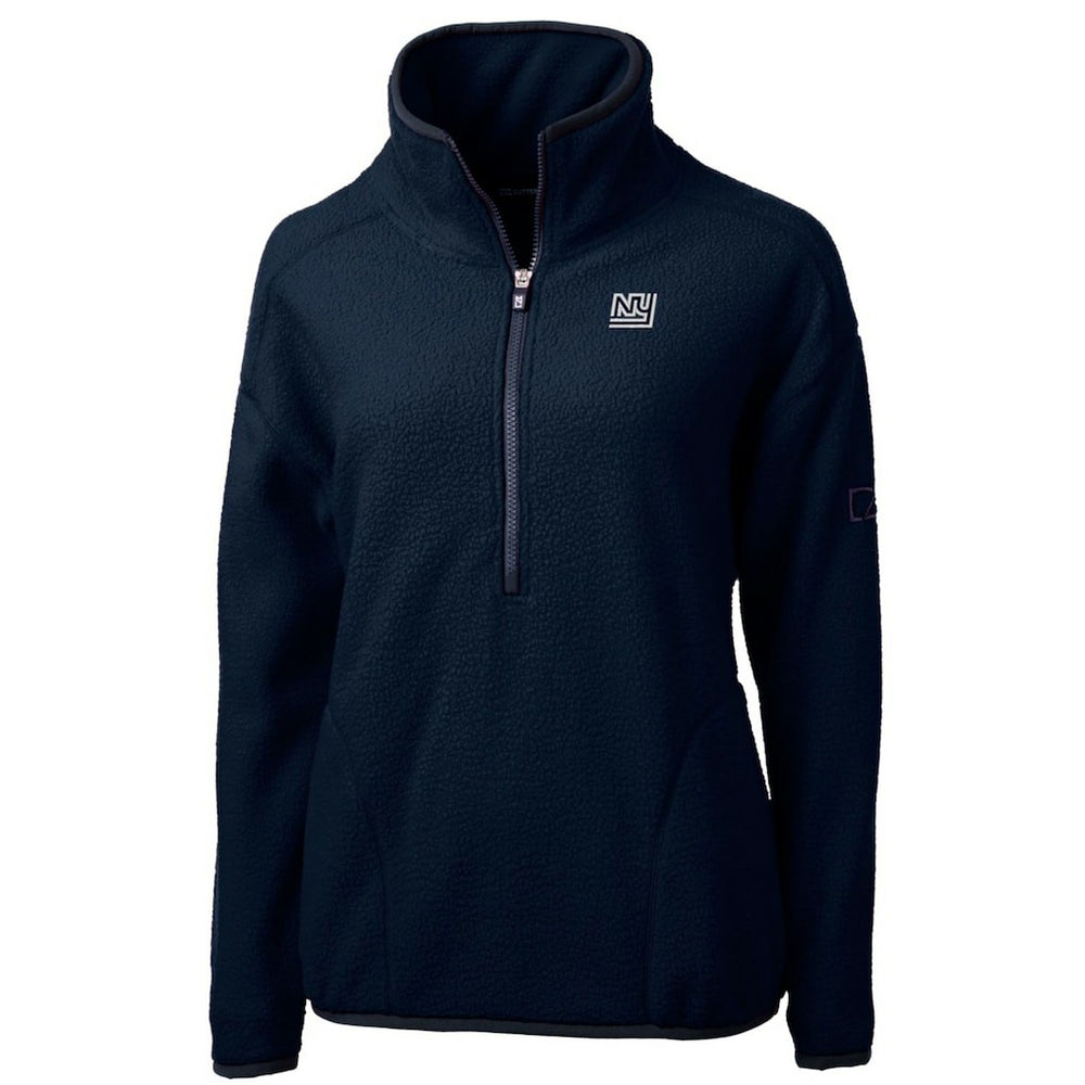 Cutter & Buck Women's Throwback Logo Cascade Eco Sherpa Fleece Half-Zip Pullover Jacket - New York Giants Pullover
