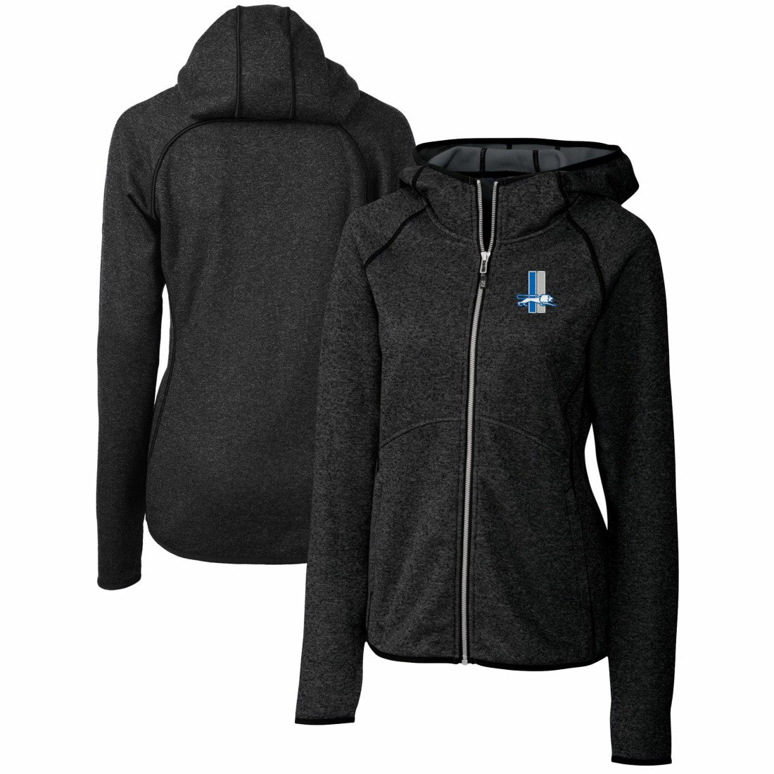 Cutter & Buck Women's Throwback Logo Mainsail Full-Zip Jacket - Detroit Lions Jackets