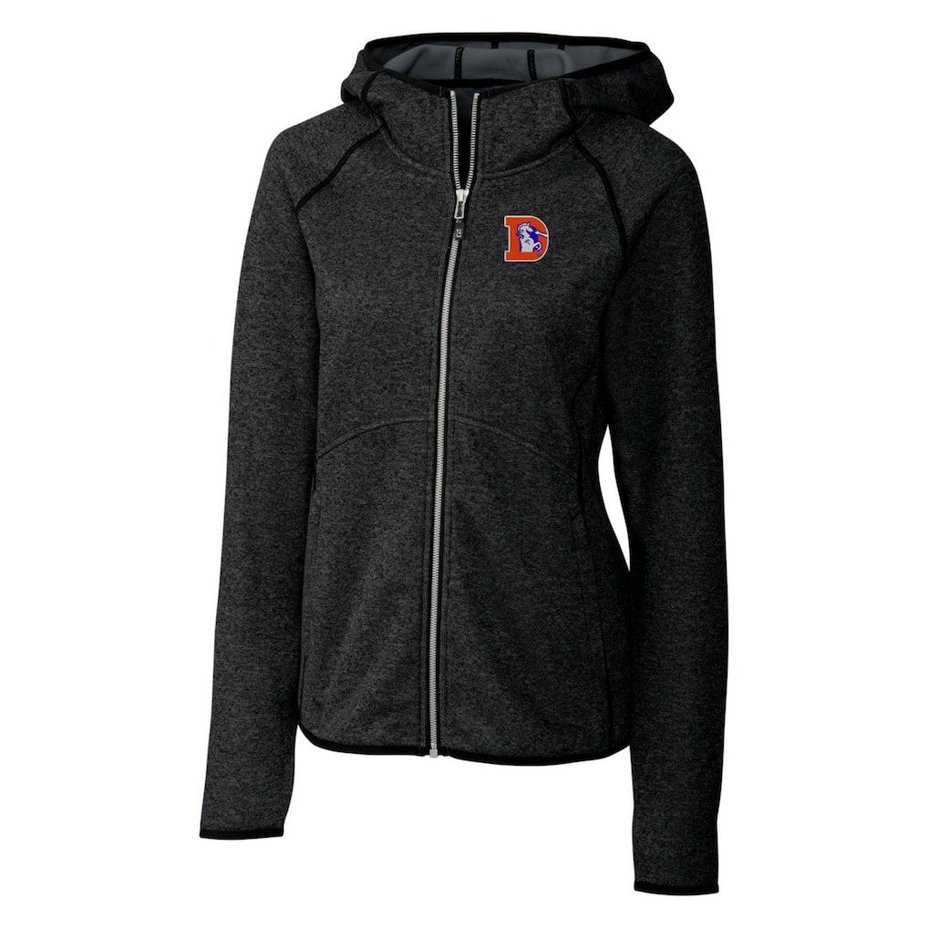 Cutter & Buck Women's Throwback Logo Mainsail Full-Zip Jacket - Denver Broncos Jackets