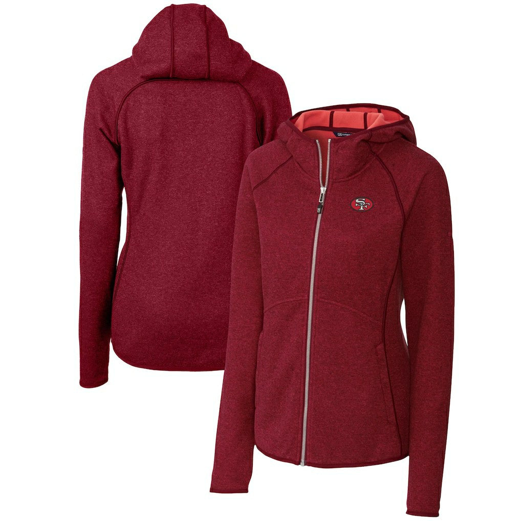 Cutter & Buck Women's Throwback Logo Mainsail Full-Zip Jacket - San Francisco 49ers Jackets