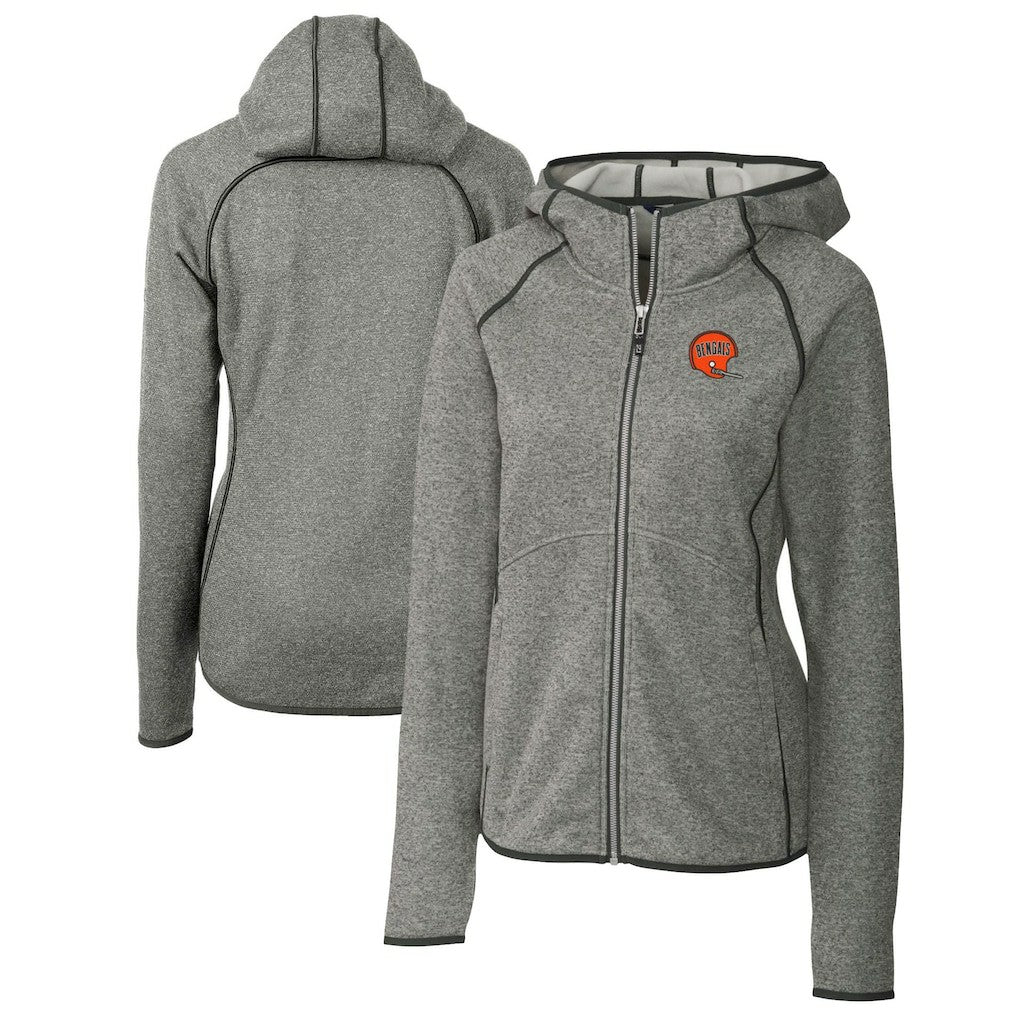 Cutter & Buck Women's Throwback Logo Mainsail Full-Zip Jacket - Cincinnati Bengals Jackets