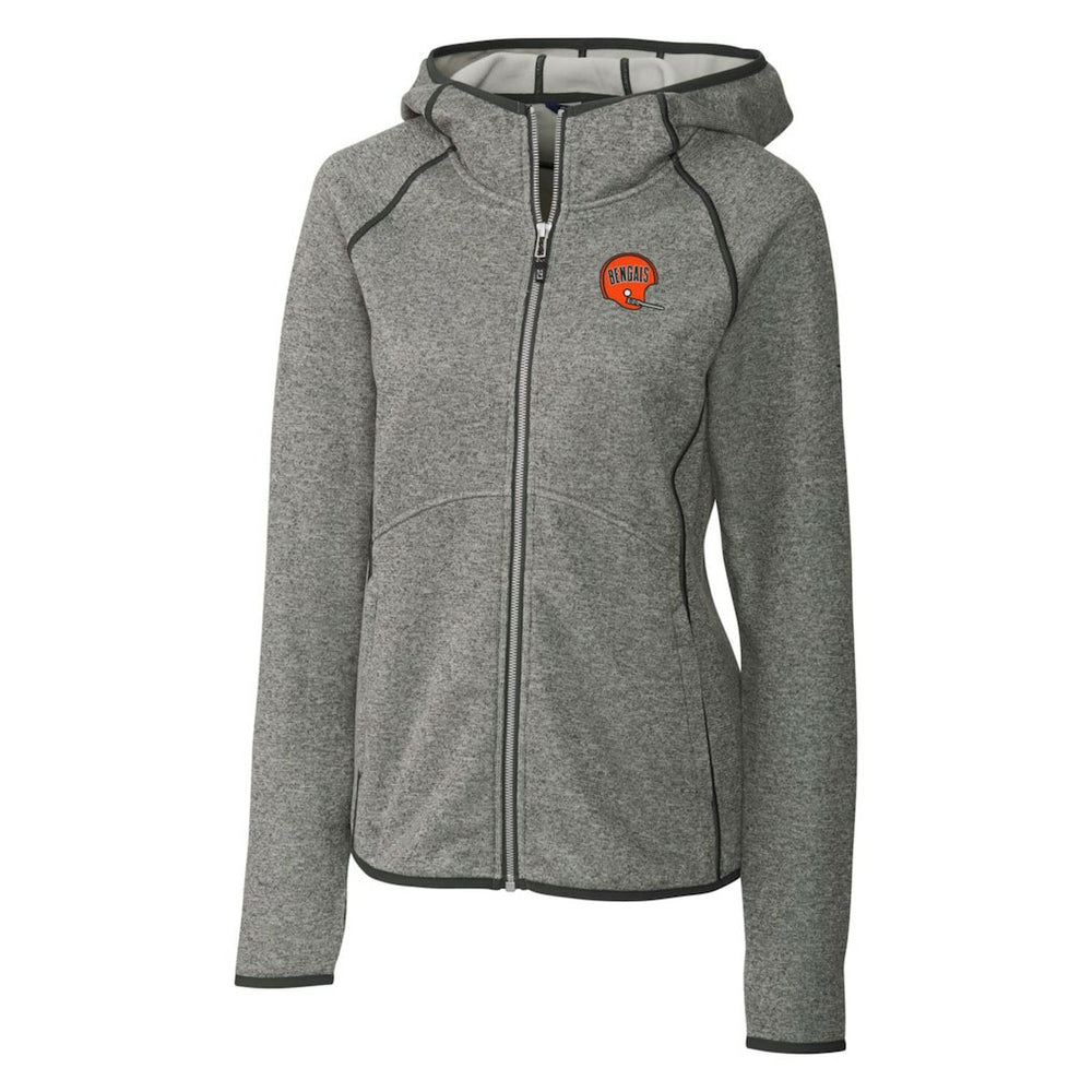 Cutter & Buck Women's Throwback Logo Mainsail Full-Zip Jacket - Cincinnati Bengals Jackets