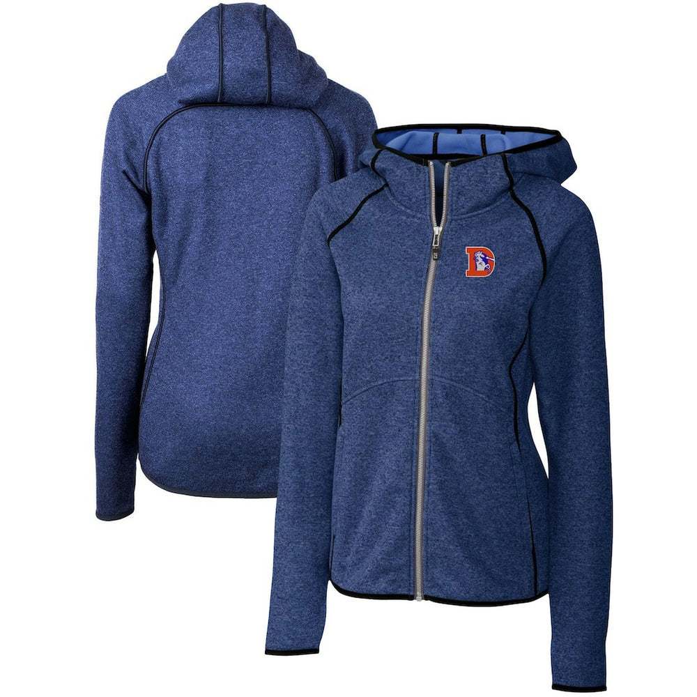 Cutter & Buck Women's Throwback Logo Mainsail Full-Zip Jacket - Denver Broncos Jackets
