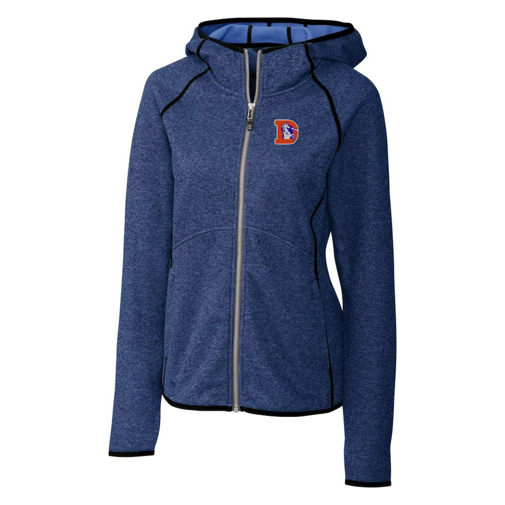 Cutter & Buck Women's Throwback Logo Mainsail Full-Zip Jacket - Denver Broncos Jackets