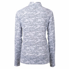 Cutter & Buck Women's Throwback Logo Traverse Camo Quarter-Zip Pullover Top - Detroit Lions Pullover