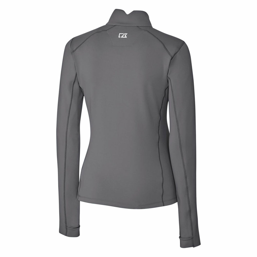 Cutter & Buck Women's Throwback Logo Traverse Stretch Quarter-Zip Pullover Top - Detroit Lions Pullover