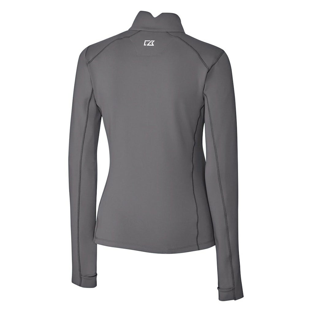 Cutter & Buck Women's Throwback Logo Traverse Stretch Quarter-Zip Pullover Top - Miami Dolphins Pullover