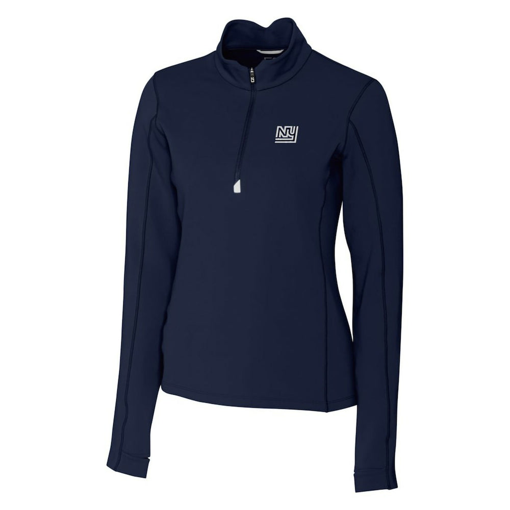 Cutter & Buck Women's Throwback Logo Traverse Stretch Quarter-Zip Pullover Top - New York Giants Pullover