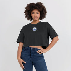 Fanatics Philadelphia 76ers Women's Elements Super Soft Boxy Cropped T-Shirt