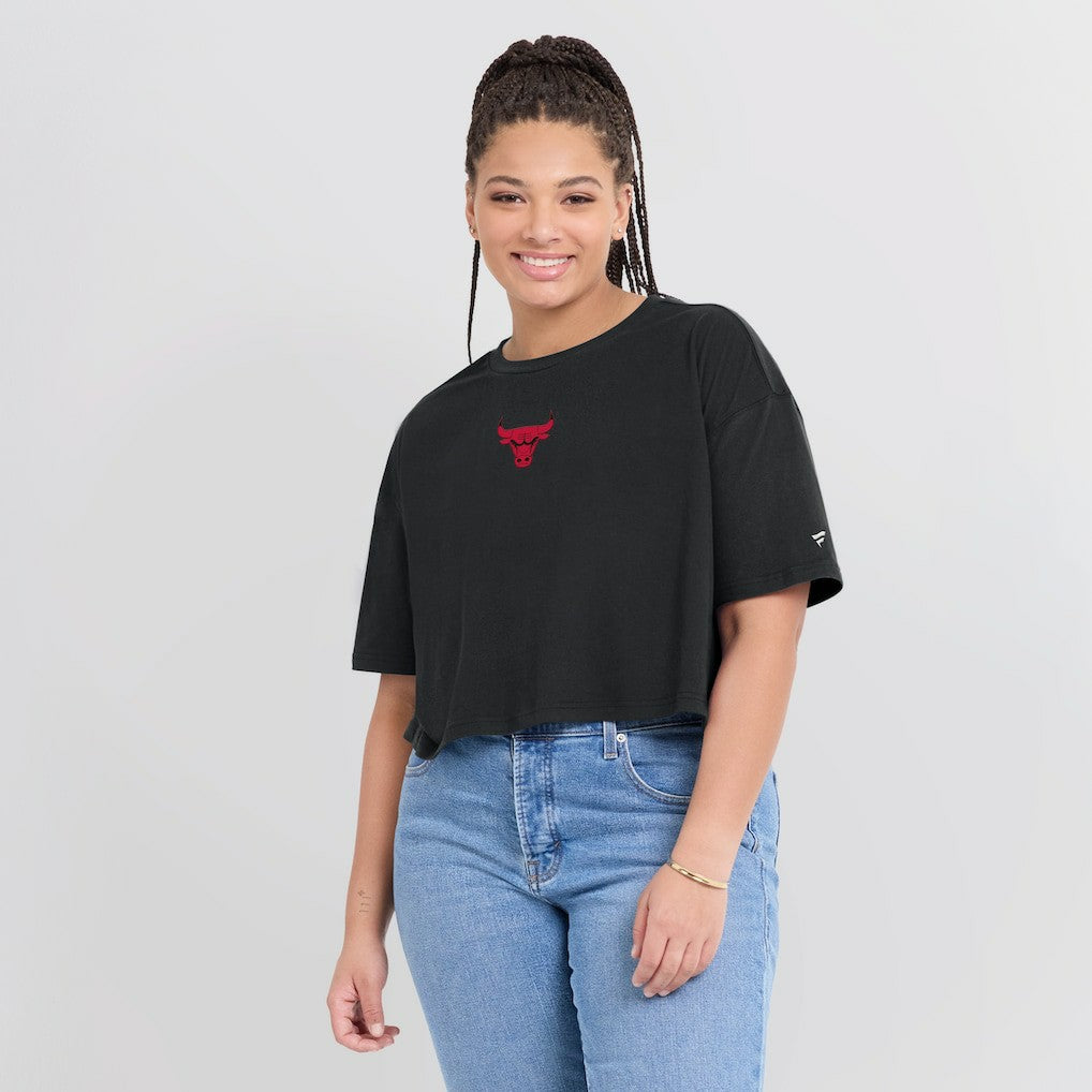 Fanatics Chicago Bulls Women's Elements Super Soft Boxy Cropped T-Shirt sale