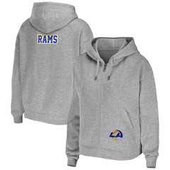 WEAR by Erin Andrews Women's Team Full-Zip Hoodie - Los Angeles Rams Hoodies