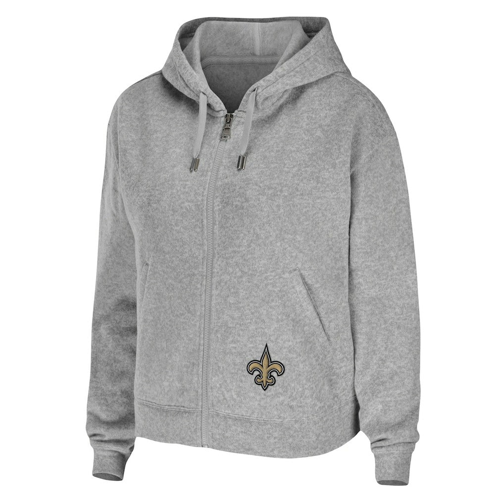 WEAR by Erin Andrews Women's Team Full-Zip Hoodie - New Orleans Saints Hoodies