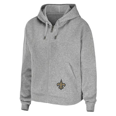 WEAR by Erin Andrews Women's Team Full-Zip Hoodie - New Orleans Saints Hoodies