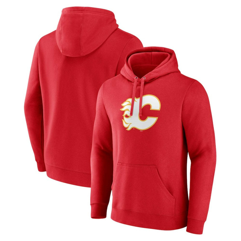 NHL Calgary Flames Fanatics Primary Team Logo Pullover Hoodie