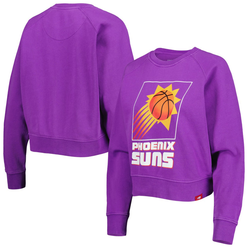 Phoenix Suns Sportiqe Women's Hardwood Classics Ashlyn Raglan Pullover Sweatshirt