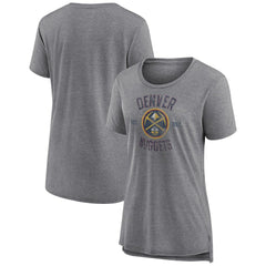 Denver Nuggets Women's Heritage Tri-Blend T-Shirt sale