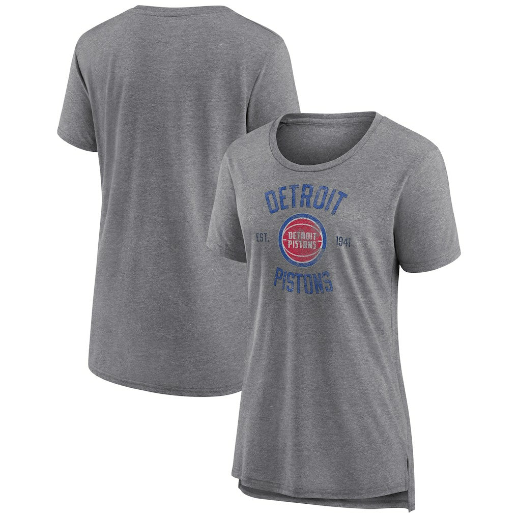 Detroit Pistons Women's Heritage Tri-Blend T-Shirt sale