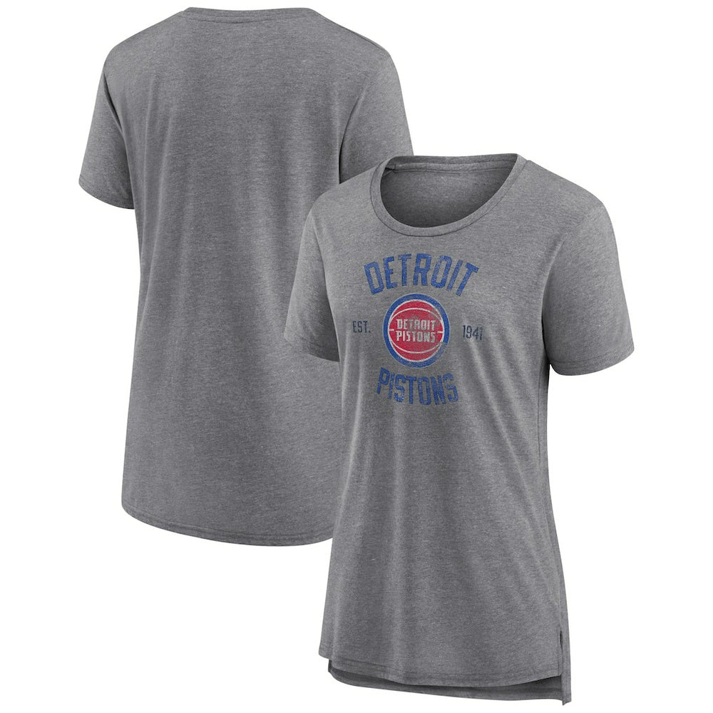 Detroit Pistons Women's Heritage Tri-Blend T-Shirt sale