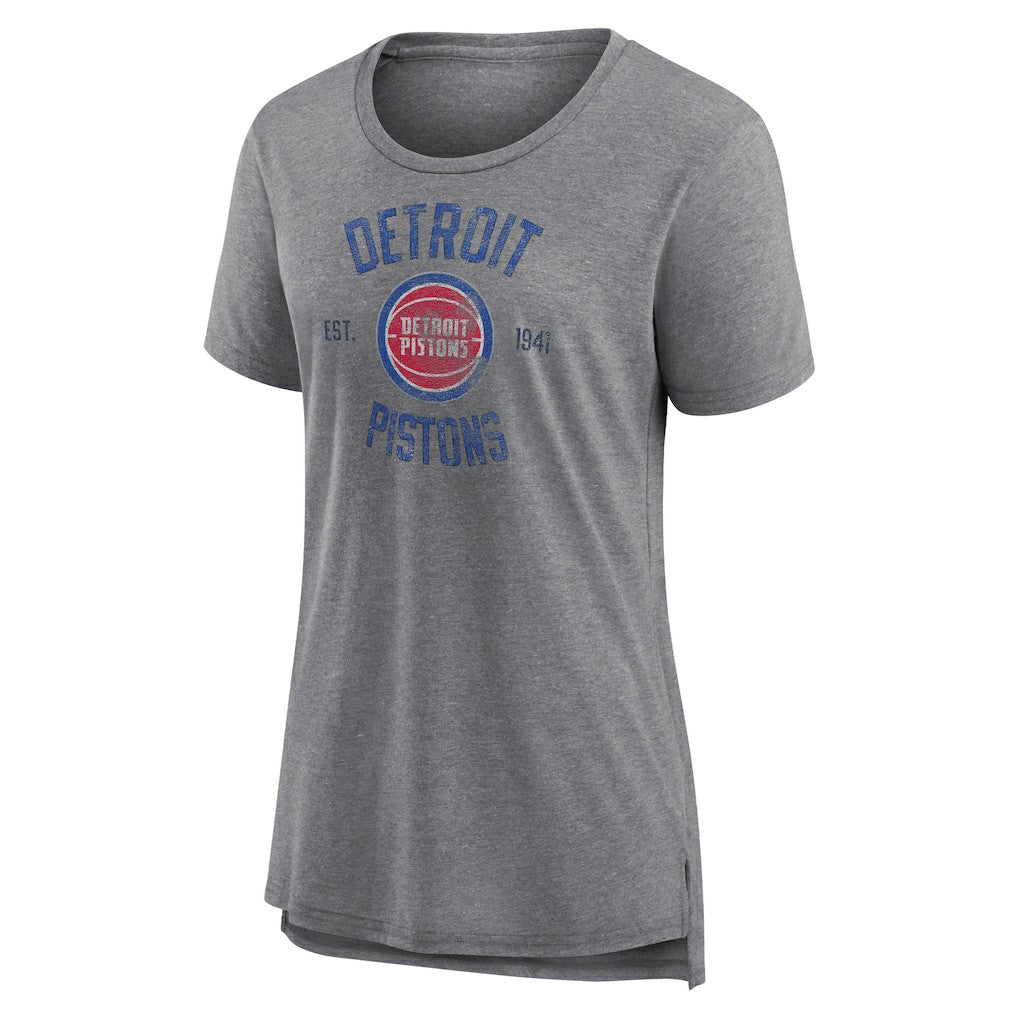 Detroit Pistons Women's Heritage Tri-Blend T-Shirt sale