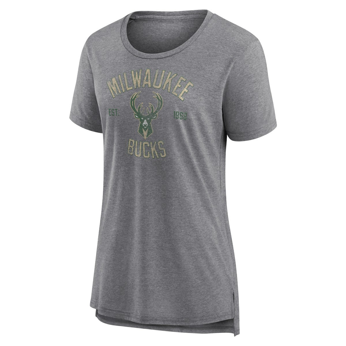 Milwaukee Bucks Women's Heritage Tri-Blend T-Shirt