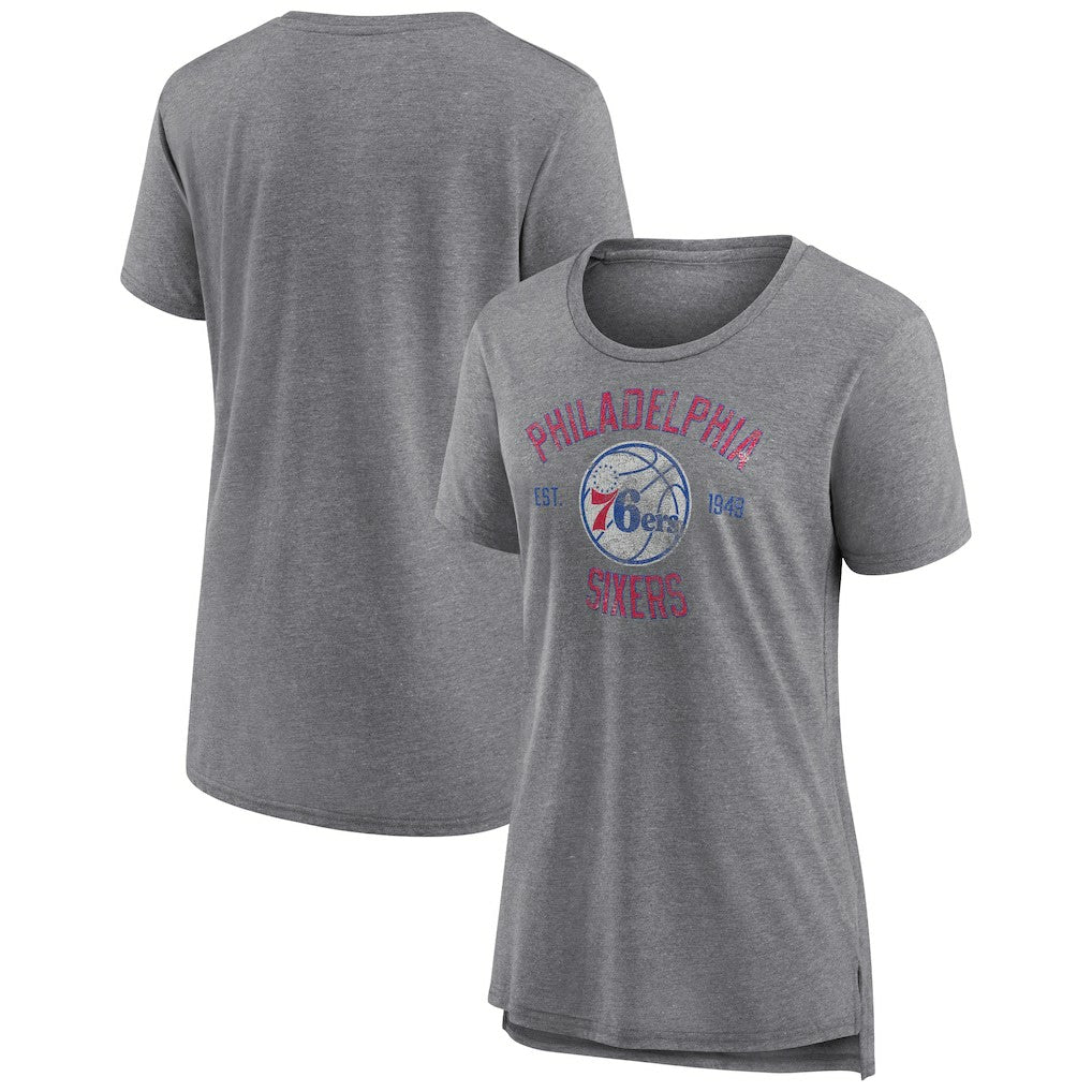 Philadelphia 76ers Women's Heritage Tri-Blend T-Shirt