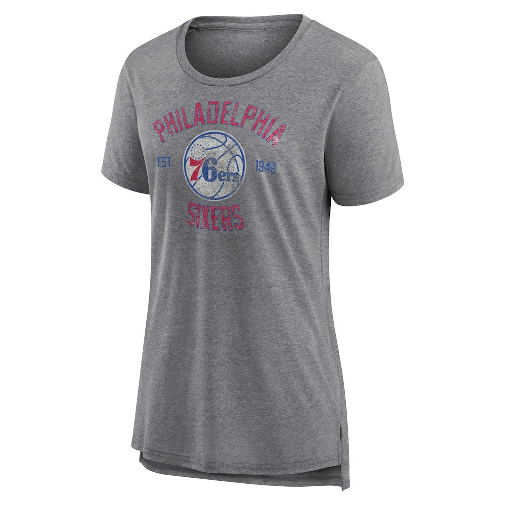 Philadelphia 76ers Women's Heritage Tri-Blend T-Shirt