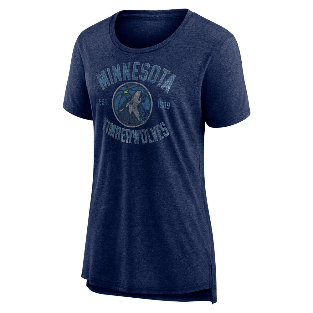 Minnesota Timberwolves Women's Heritage Tri-Blend T-Shirt