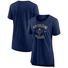 New Orleans Pelicans Women's Heritage Tri-Blend T-Shirt
