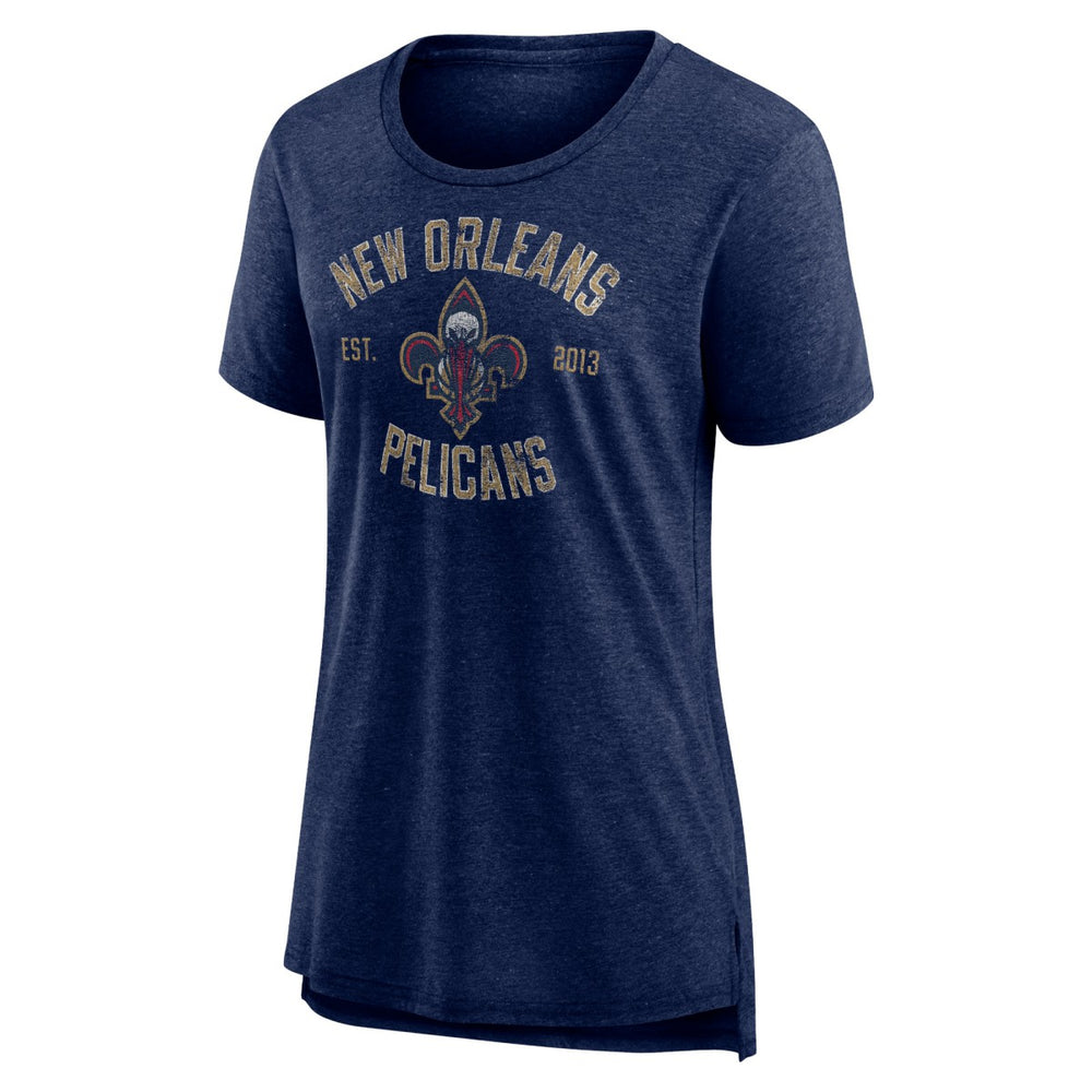 New Orleans Pelicans Women's Heritage Tri-Blend T-Shirt
