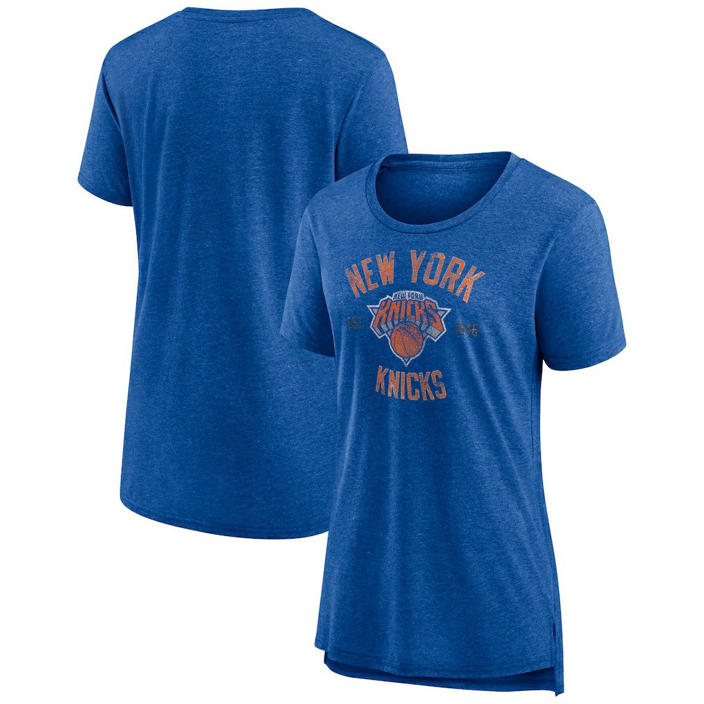 New York Knicks Women's Heritage Tri-Blend T-Shirt