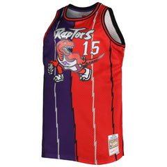 Mitchell & Ness Vince Carter Toronto Raptors Big & Tall Hardwood Classics 1998/99 Split Swingman Jersey