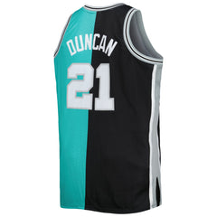 Mitchell & Ness Tim Duncan San Antonio Spurs Big & Tall Hardwood Classics 1998/99 Split Swingman Jersey