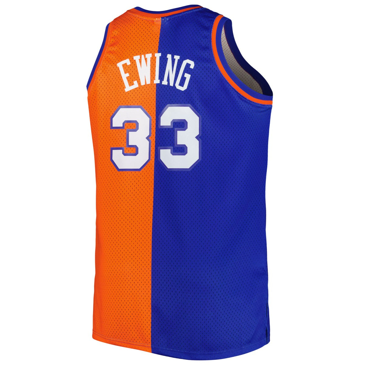 Mitchell & Ness Patrick Ewing New York Knicks Big & Tall Hardwood Classics 1991/92 Split Swingman Jersey