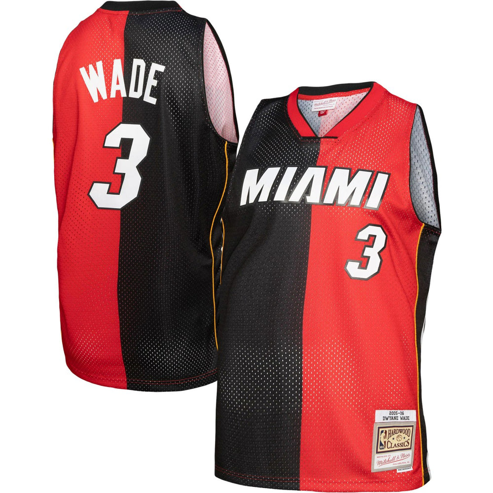 Mitchell & Ness Dwyane Wade Miami Heat Big & Tall Hardwood Classics 2005/06 Split Swingman Jersey