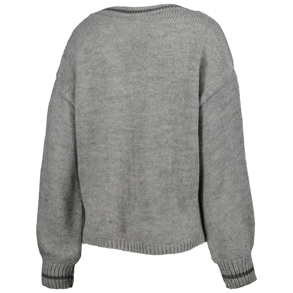 Chicago Bulls Lusso Women's Scarletts Lantern Sleeve Tri-Blend V-Neck Pullover Sweater