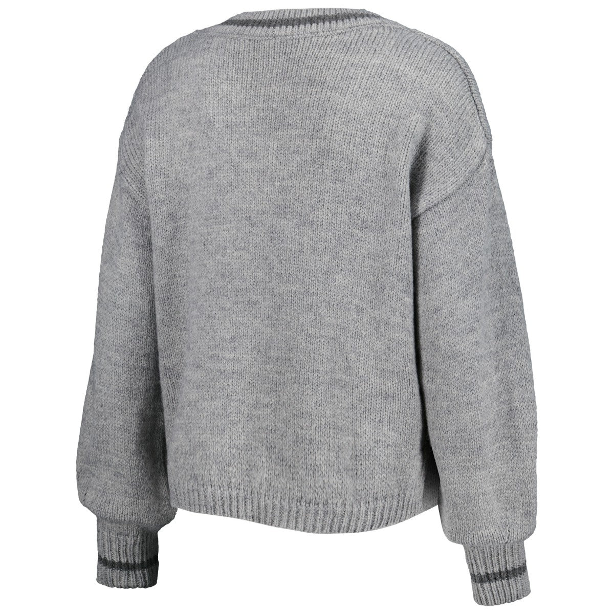 Los Angeles Lakers Lusso Women's Scarletts Lantern Sleeve Tri-Blend V-Neck Pullover Sweater