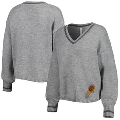 Phoenix Suns Lusso Women's Scarletts Lantern Sleeve Tri-Blend V-Neck Pullover Sweater