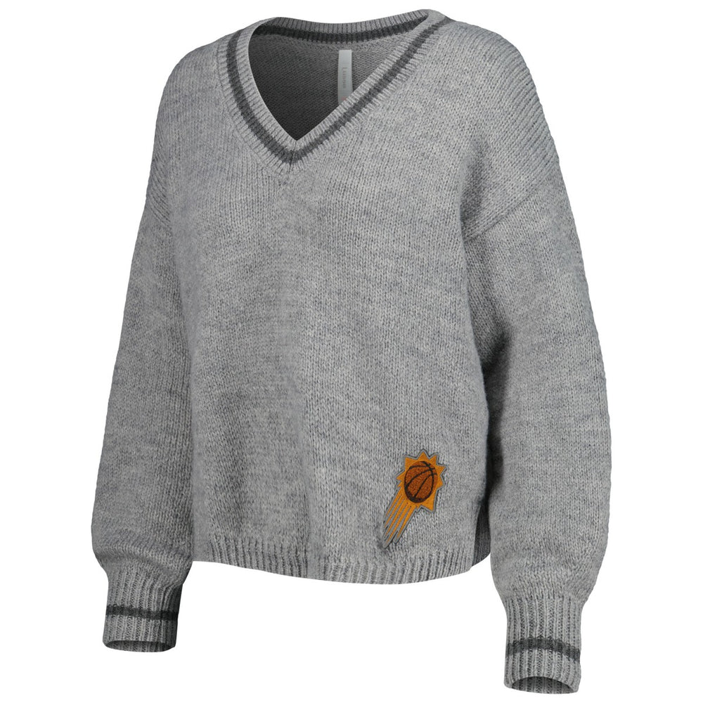 Phoenix Suns Lusso Women's Scarletts Lantern Sleeve Tri-Blend V-Neck Pullover Sweater