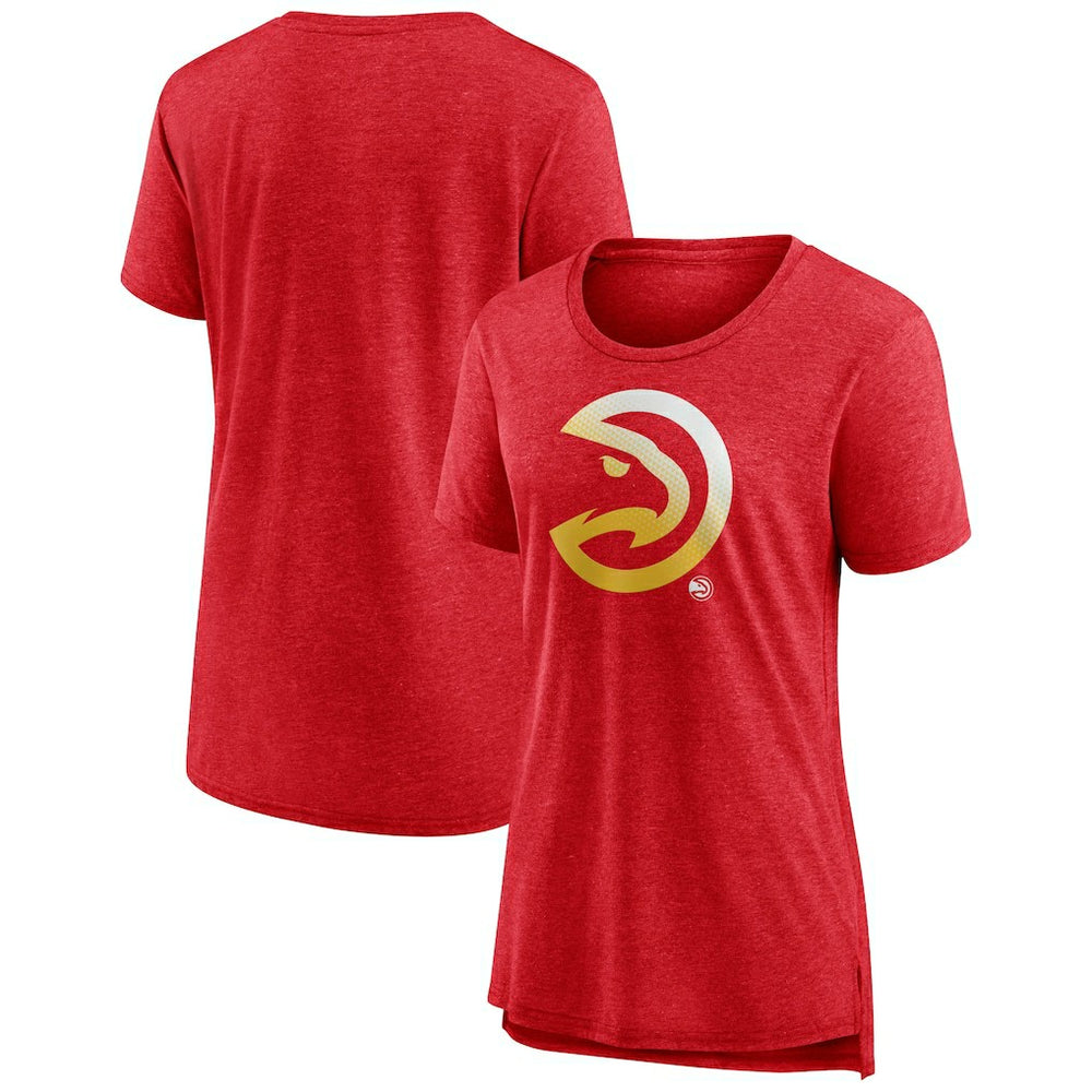 Atlanta Hawks Women's Gradient Logo Tri-Blend T-Shirt