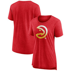 Atlanta Hawks Women's Gradient Logo Tri-Blend T-Shirt