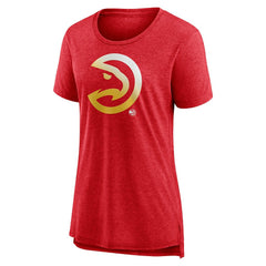 Atlanta Hawks Women's Gradient Logo Tri-Blend T-Shirt