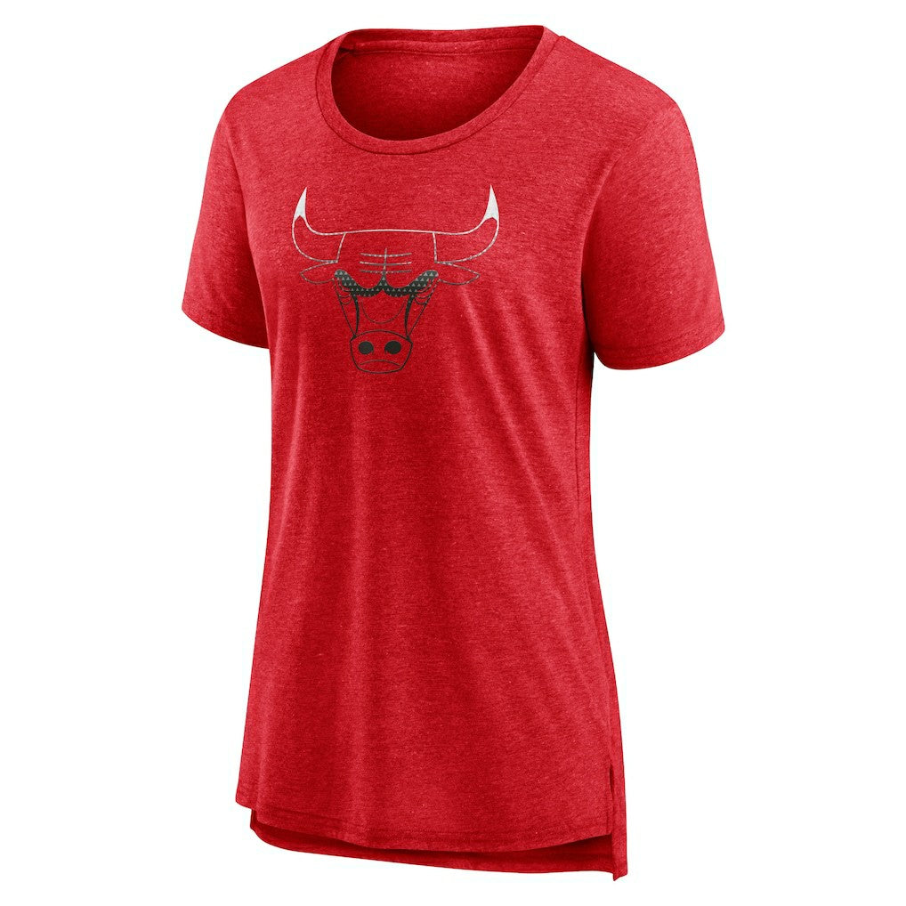 Chicago Bulls Women's Gradient Logo Tri-Blend T-Shirt sale