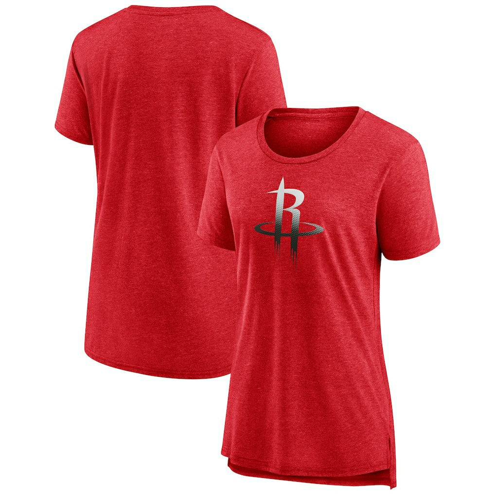 Houston Rockets Women's Gradient Logo Tri-Blend T-Shirt