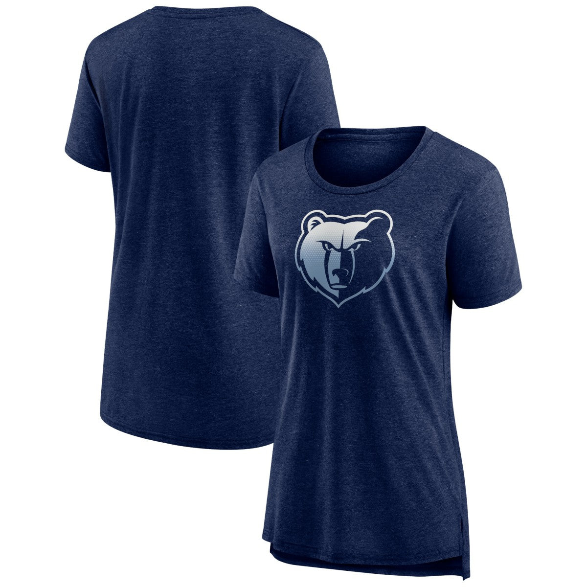 Memphis Grizzlies Women's Gradient Logo Tri-Blend T-Shirt