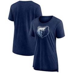 Memphis Grizzlies Women's Gradient Logo Tri-Blend T-Shirt