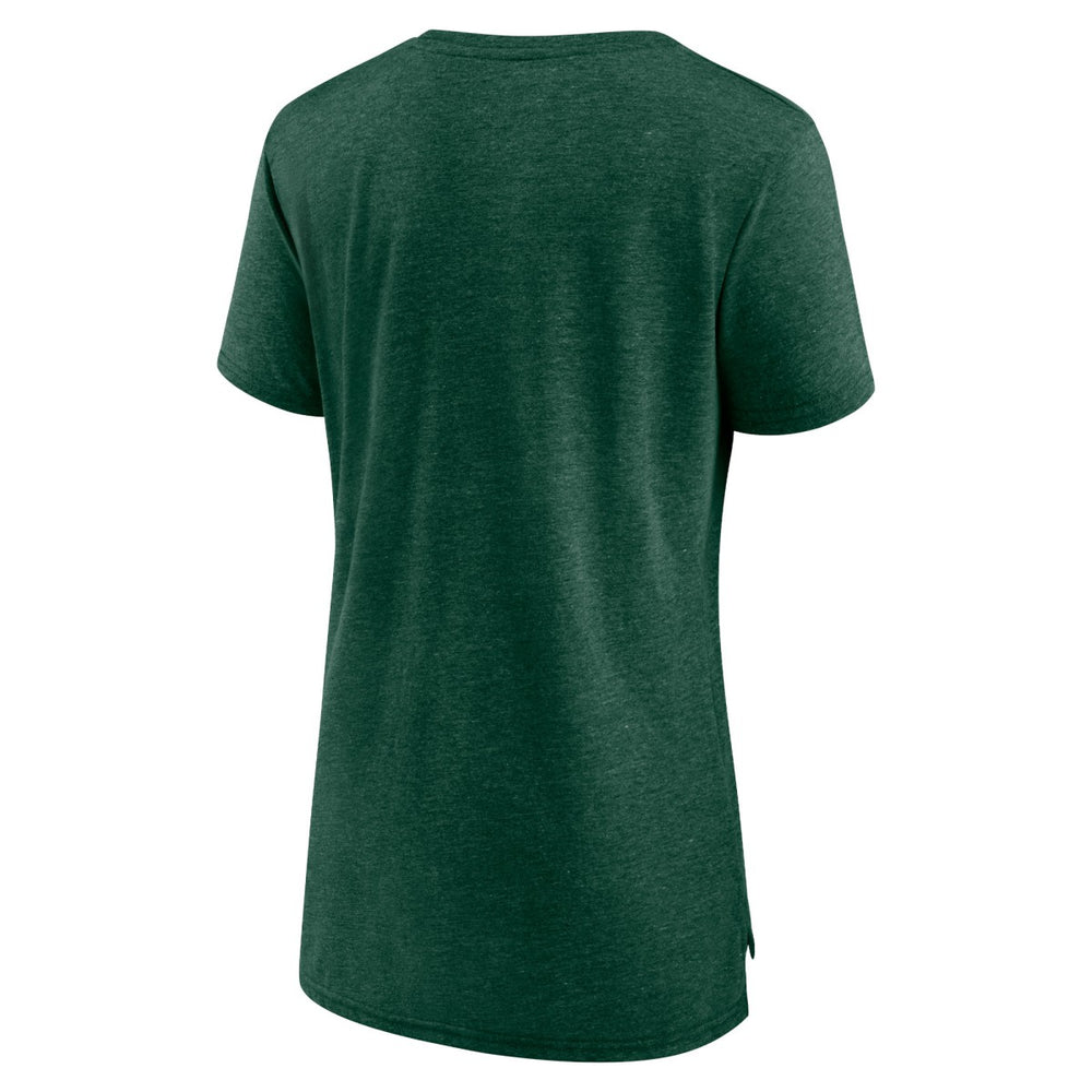 Milwaukee Bucks Women's Gradient Logo Tri-Blend T-Shirt