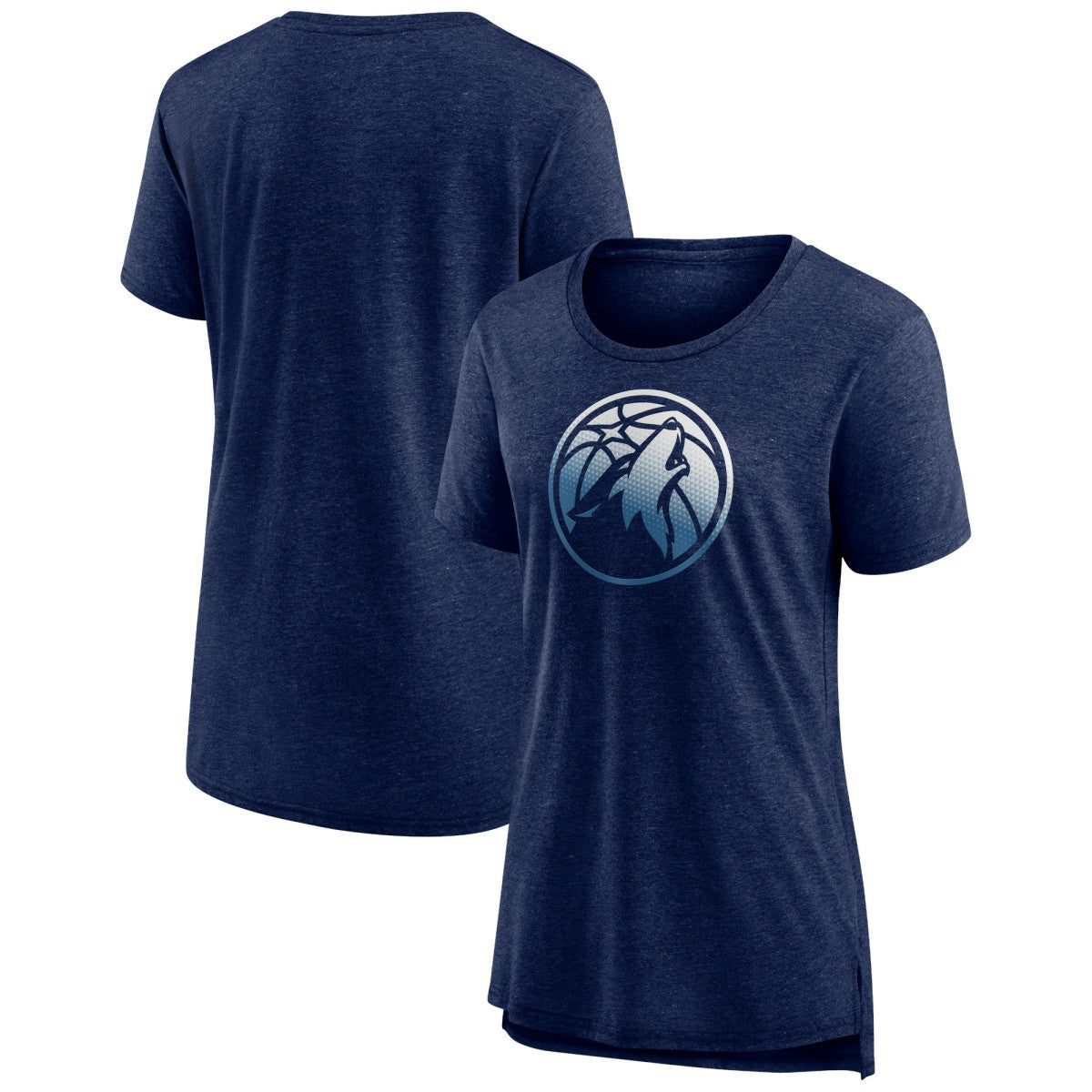 Minnesota Timberwolves Women's Gradient Logo Tri-Blend T-Shirt